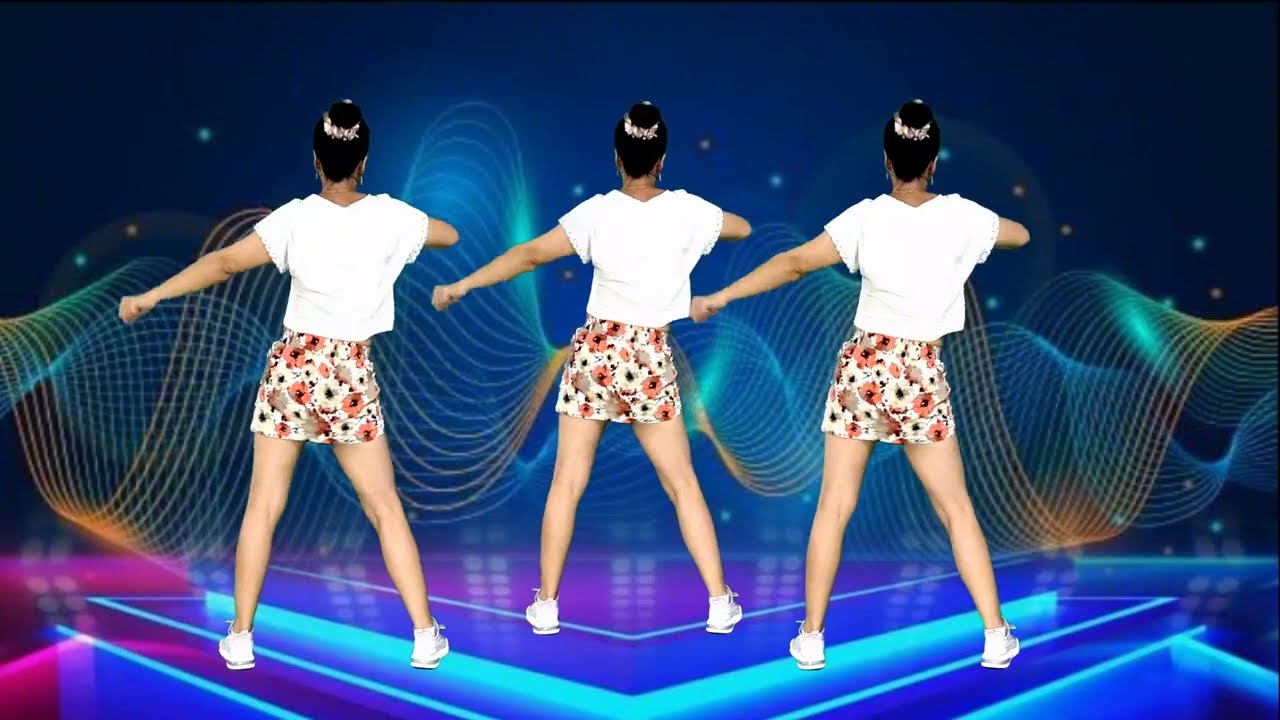 火爆DJ健身操《听心》背面演示，适合初学者