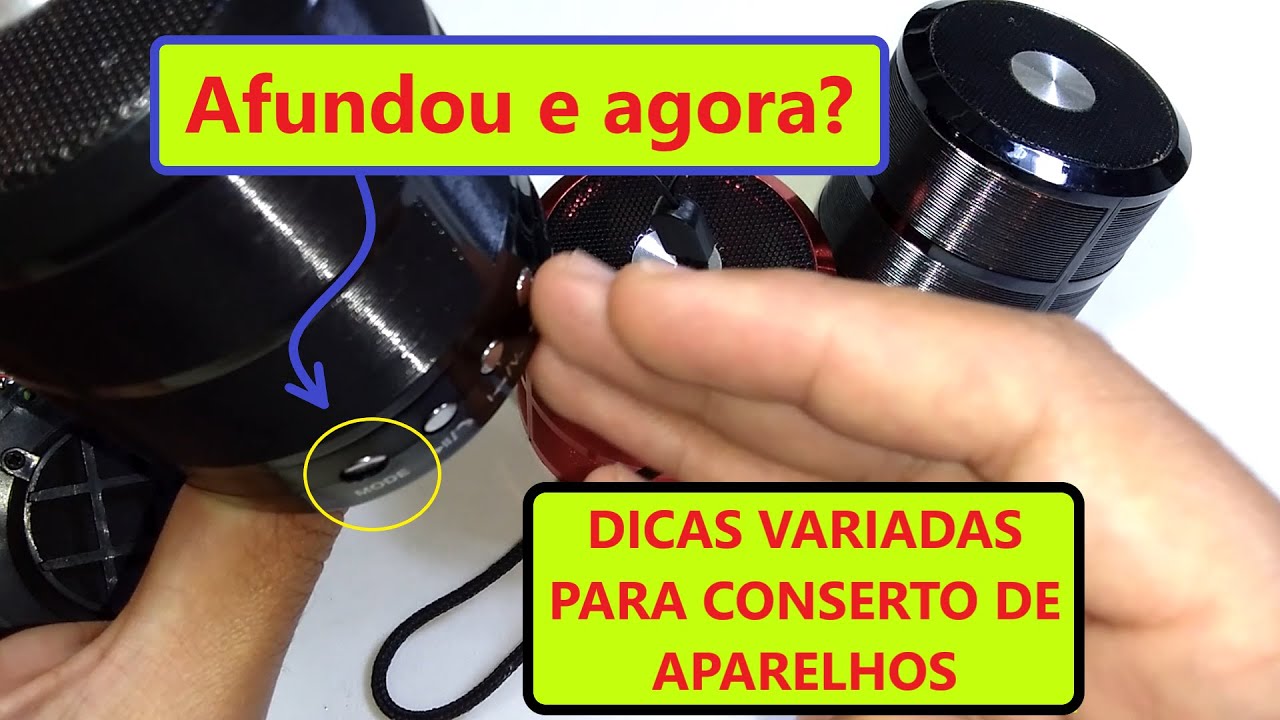 Botão afundou - Interruptor da caixinha falhando - Soldar célula  - Dicas variadas para conserto