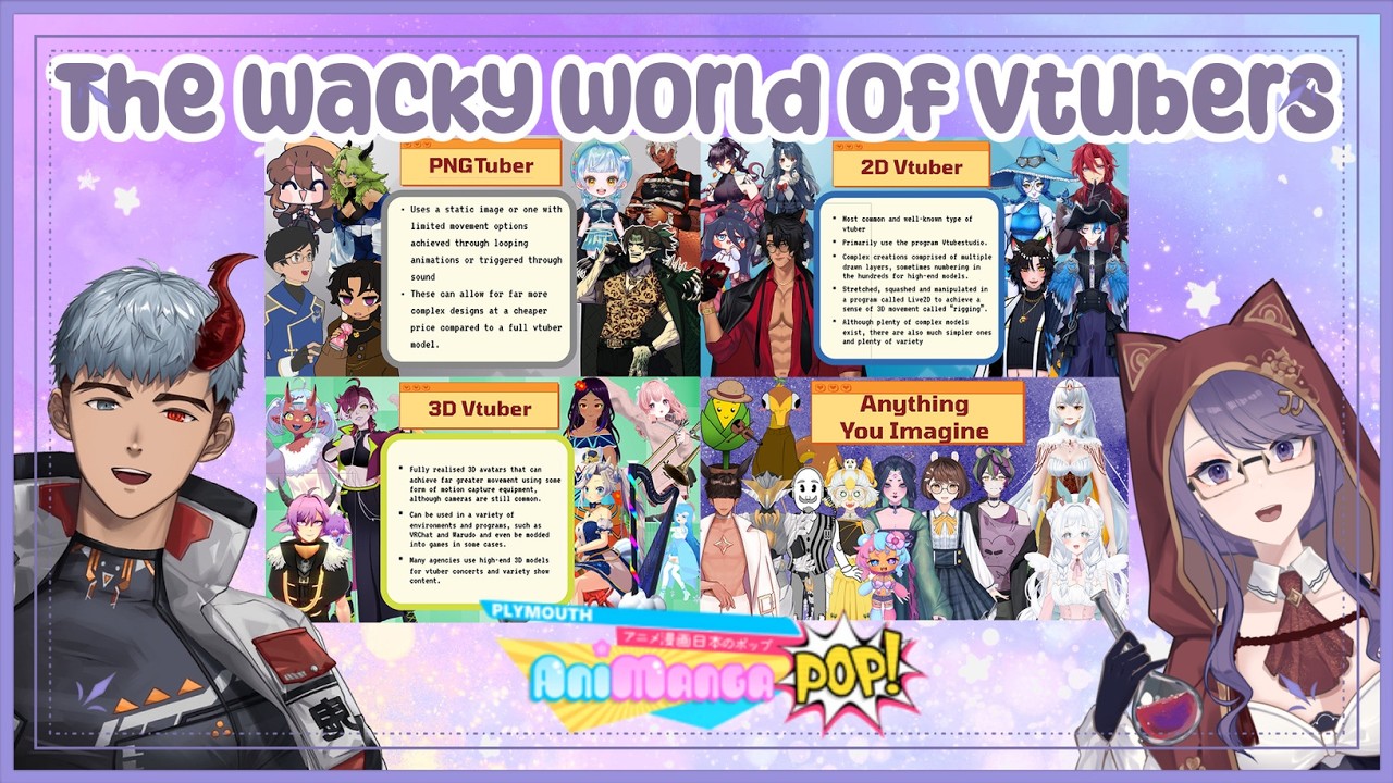 THE WACKY WORLD OF VTUBERS PANEL @ AnimangapopUK Plymouth with @ryoukamao_