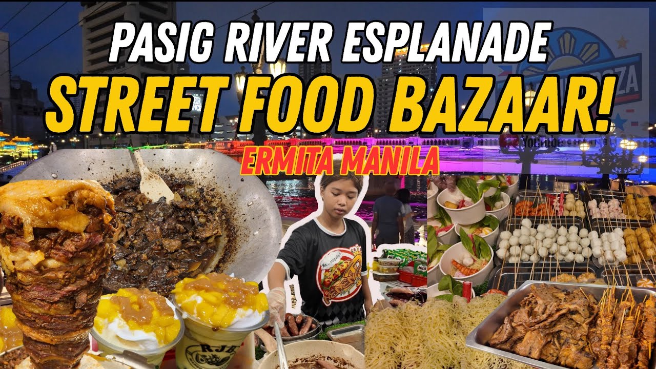 [4K] PASIG RIVER ESPLANADE STREET FOOD TOUR | Neneng B & Local Vendors Philippines Street Food!