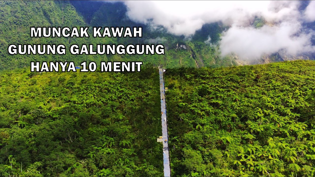 Ke Puncak Kawah Gunung Galunggung Tasikmalaya 2168 mdpl HANYA 10 MENIT