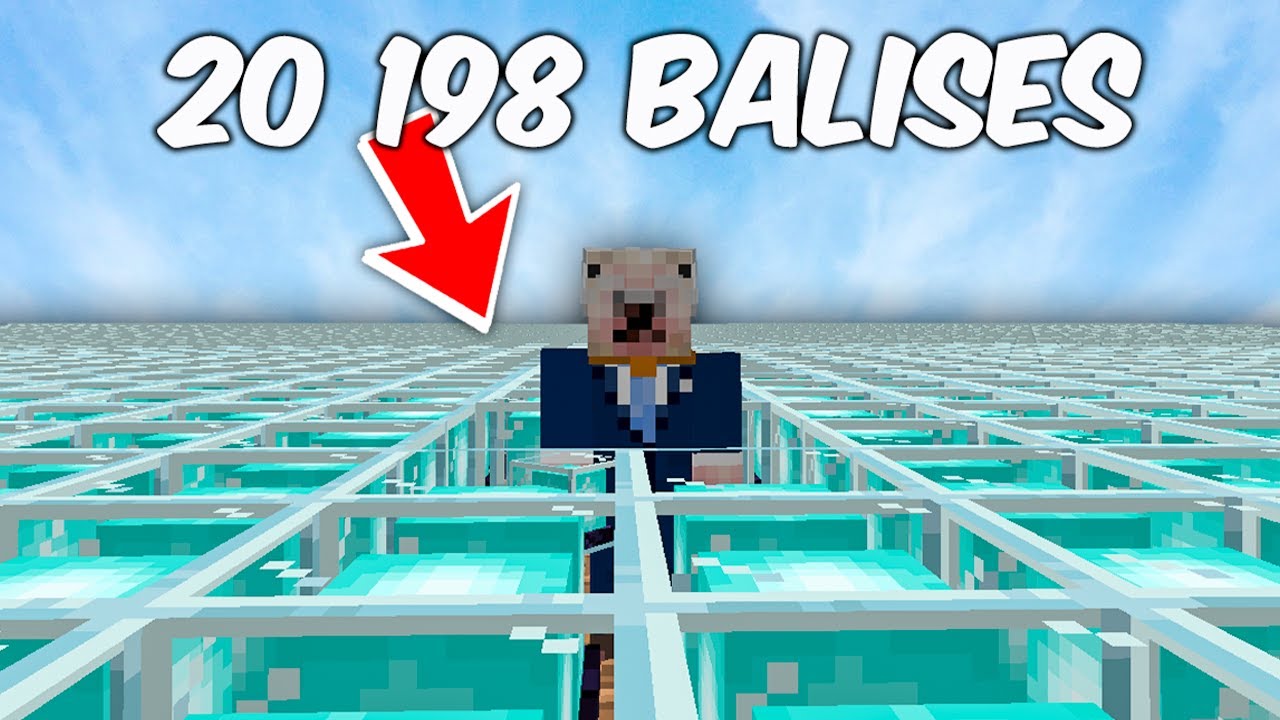 J'ai posé 20 198 Balises pour battre un RECORD du MONDE sur Minecraft