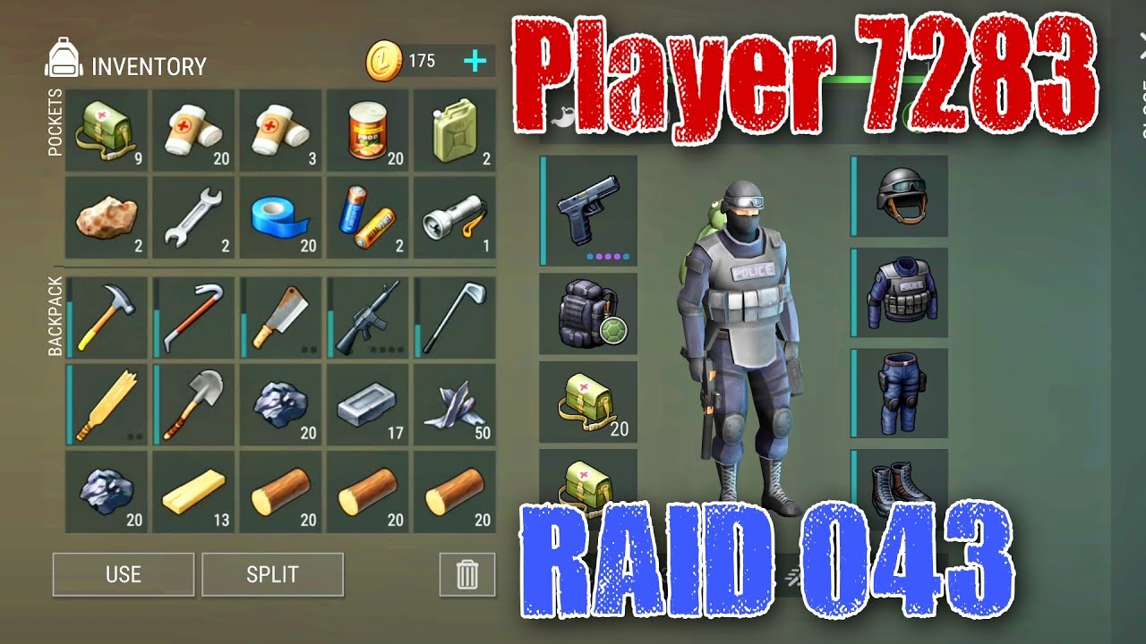 Ldoe raid Player 7283 #RAID043 (version1.17) Last Day On Earth: Survival