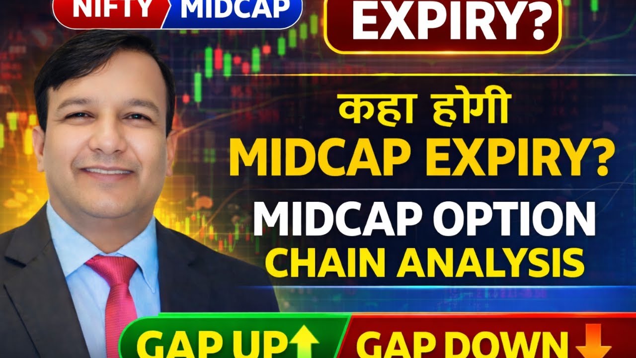 MIDCAP NIFTY EXPIRY 27 JAN 2026 TUESDAY| MIDCAP NIFTY EXPIRY| MIDCAP OPTION CHAIN ANALYSIS| GAP UP