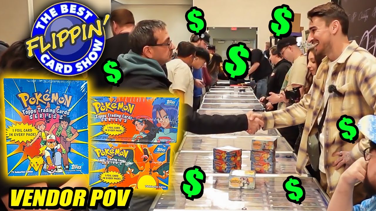 Buying VINTAGE Pokemon boxes! | Best Flippin Card Show Vendor POV