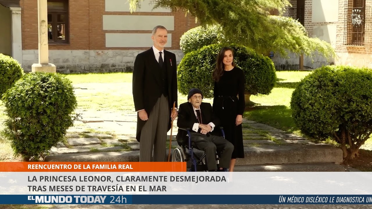 La Princesa Leonor, claramente desmejorada tras meses de travesía en el mar