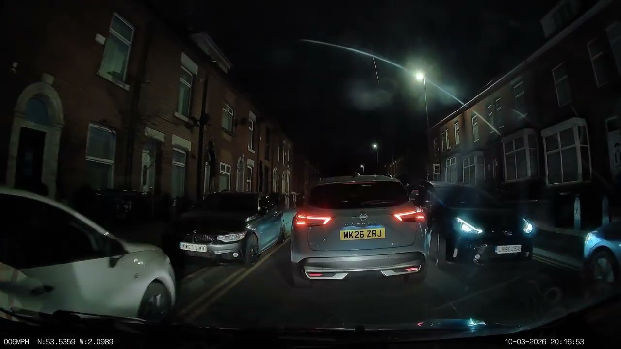 Waterloo St, Oldham. 10th March 20:15.  88 cars parked illegally.