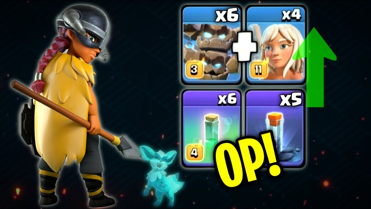 INSANE Meteor Golem Spam Attack with Totam spell RC Charge + x5 invis | Clash of Clans