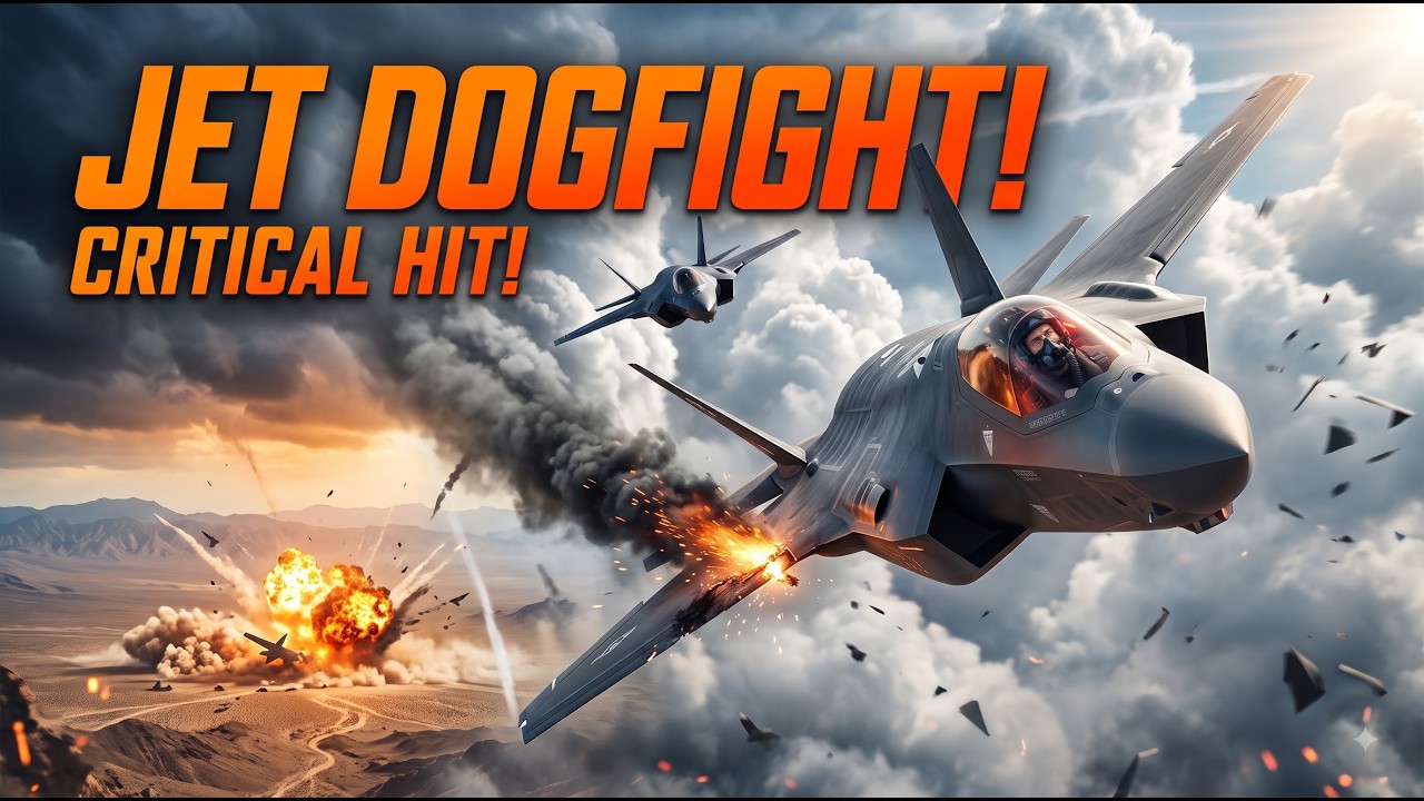 Fighter Jet Dogfight & Epic Plane Crash | Intense Aerial Action | Cinematic 4K