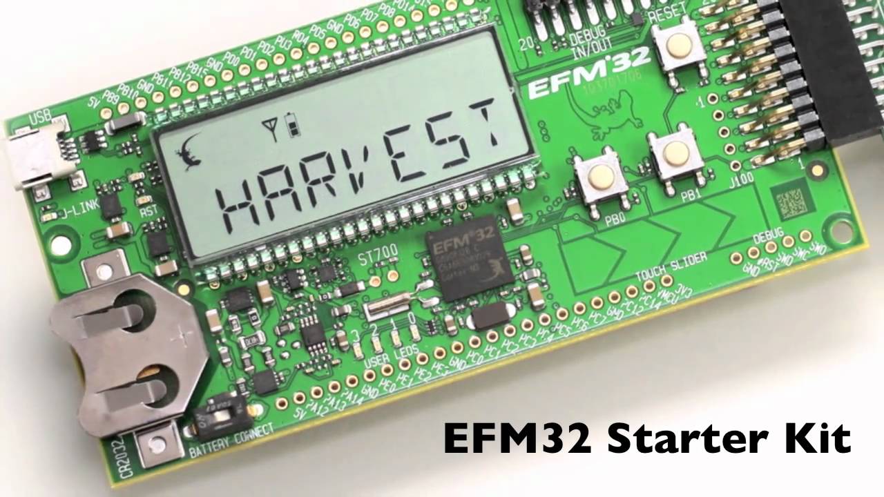 Smart Energy Harvesting using LTC3588 and EFM32 Cortex-M3 microcontroller