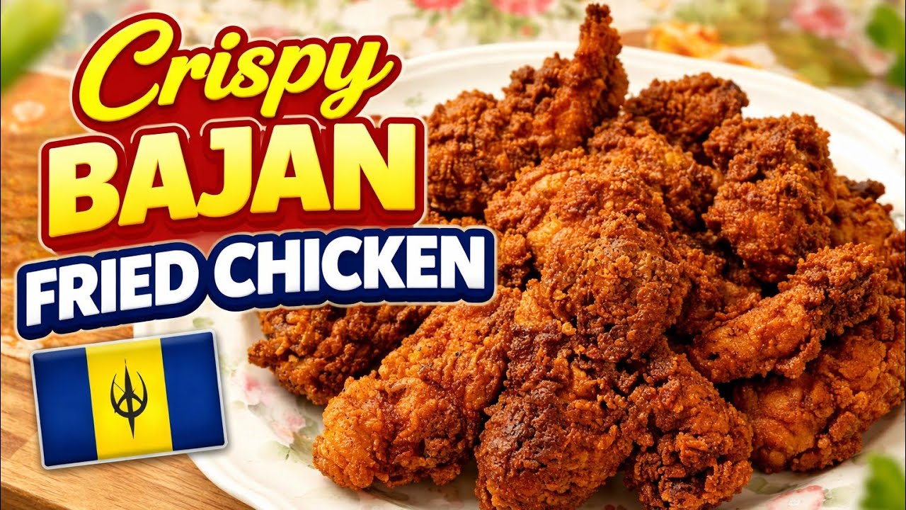🌹🔥Bajan Crispy Fried Chicken – Crunchy, Juicy & Full of Flavor! 🇧🇧