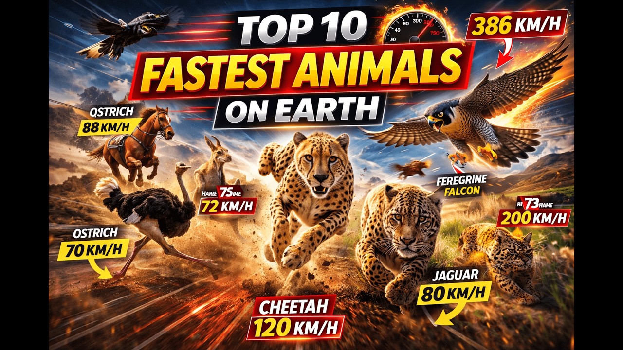 Top 10 Fastest Animals on Earth