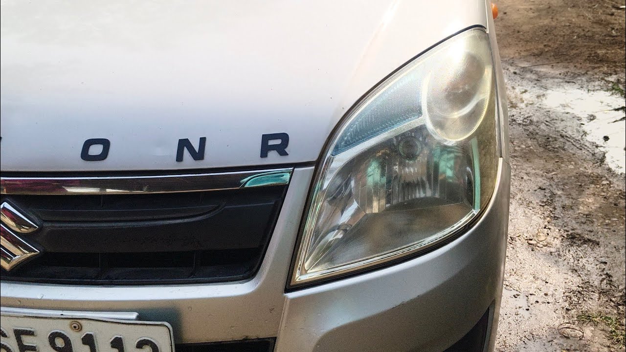 HOW TO RESTORE CAR HEADLIGHT !! Full restoration process vedio 🥰 || wagonr car headlight restoration