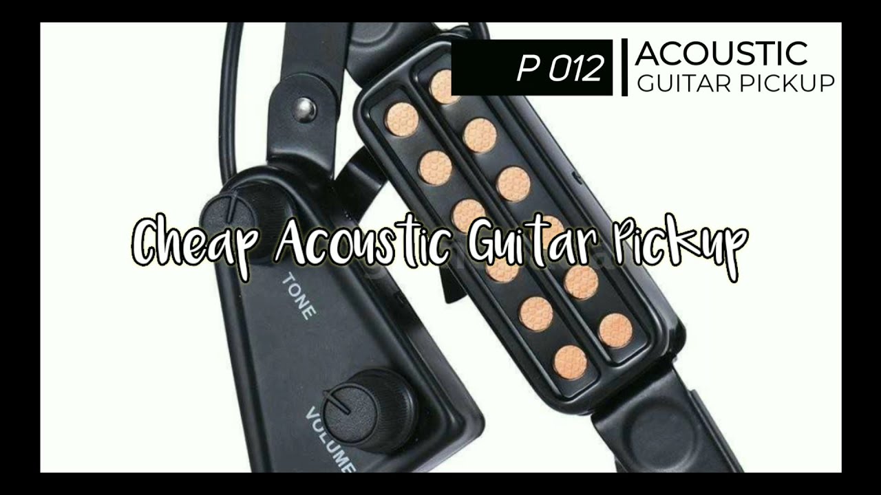 P -012 Acoustic Guitar Sound Hole Pickup Magnetic Transducer Sound Test