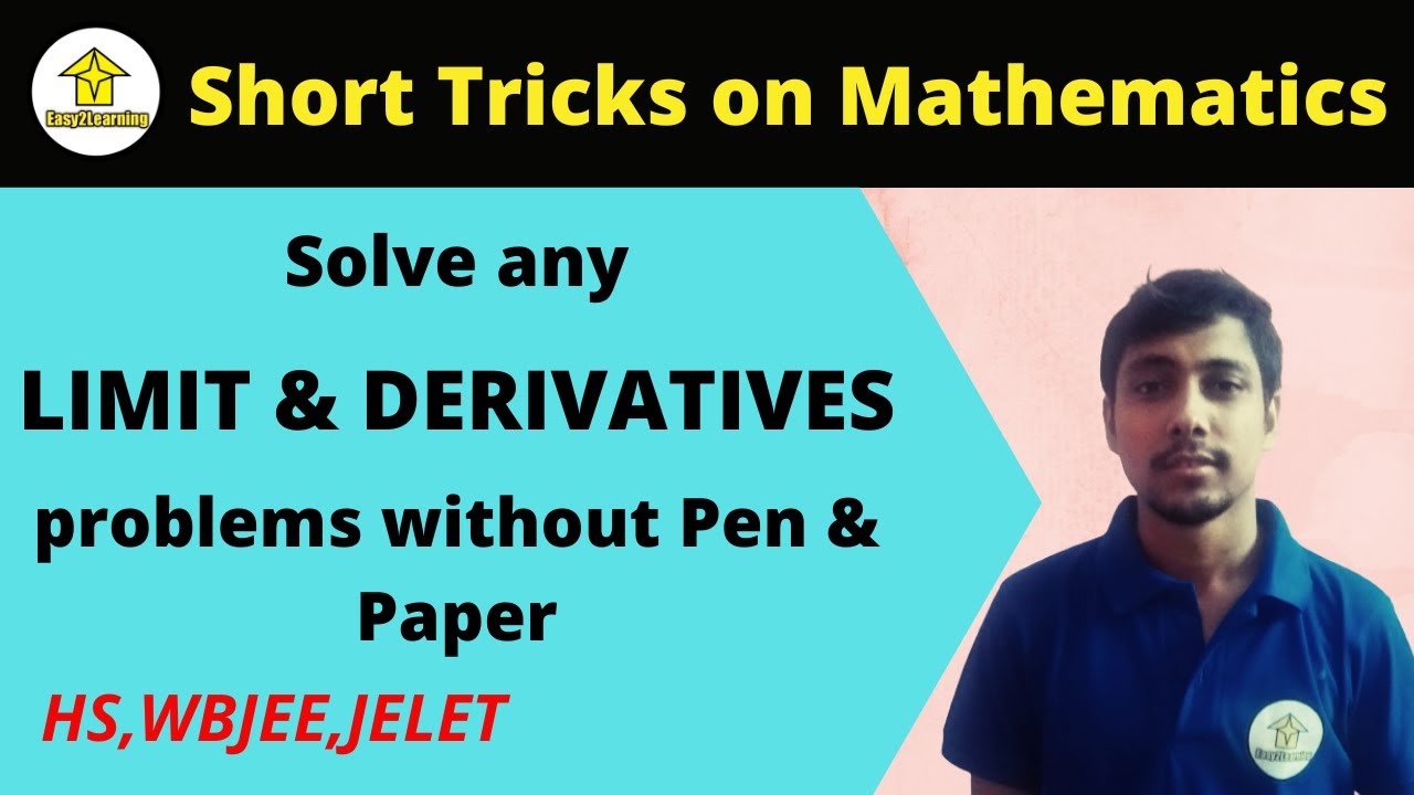 Shortcut Tricks to solve Limit & Derivatives | By Preetam Sir | By E2L