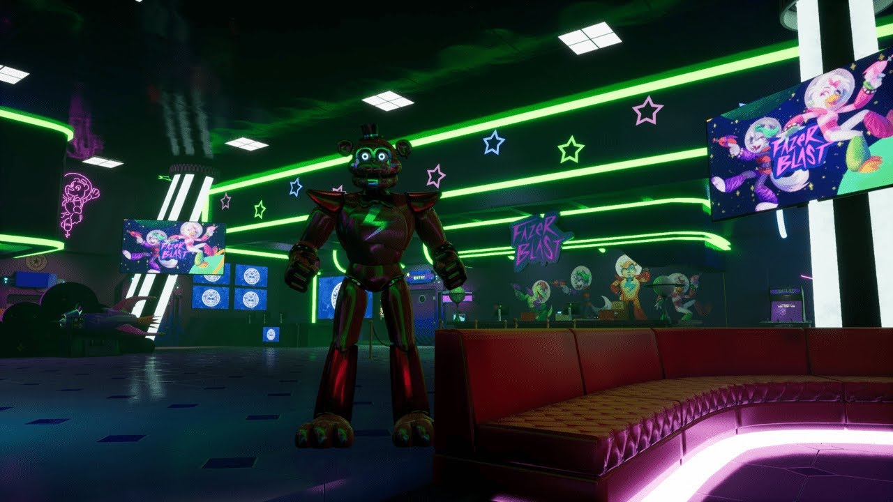 FNaF: Security Breach Fazer Blast Lobby Music | In game Ambience| Clean Audio | 2 hours |