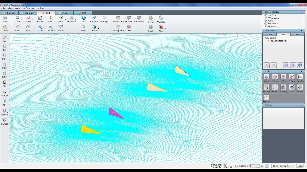 Vortex Generator meshing (Hexa)