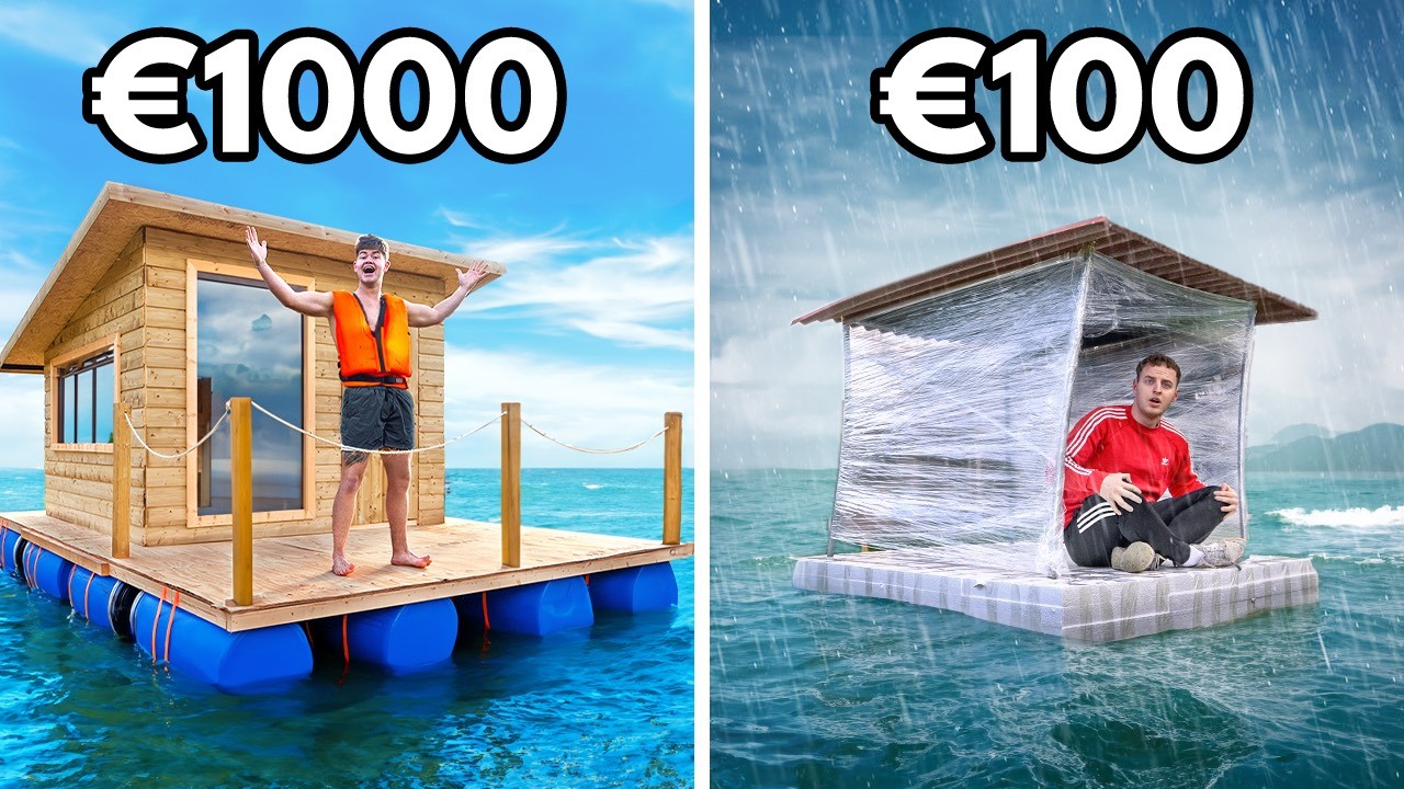 &euro;100 vs &euro;1000 Woonboot Bouwen!