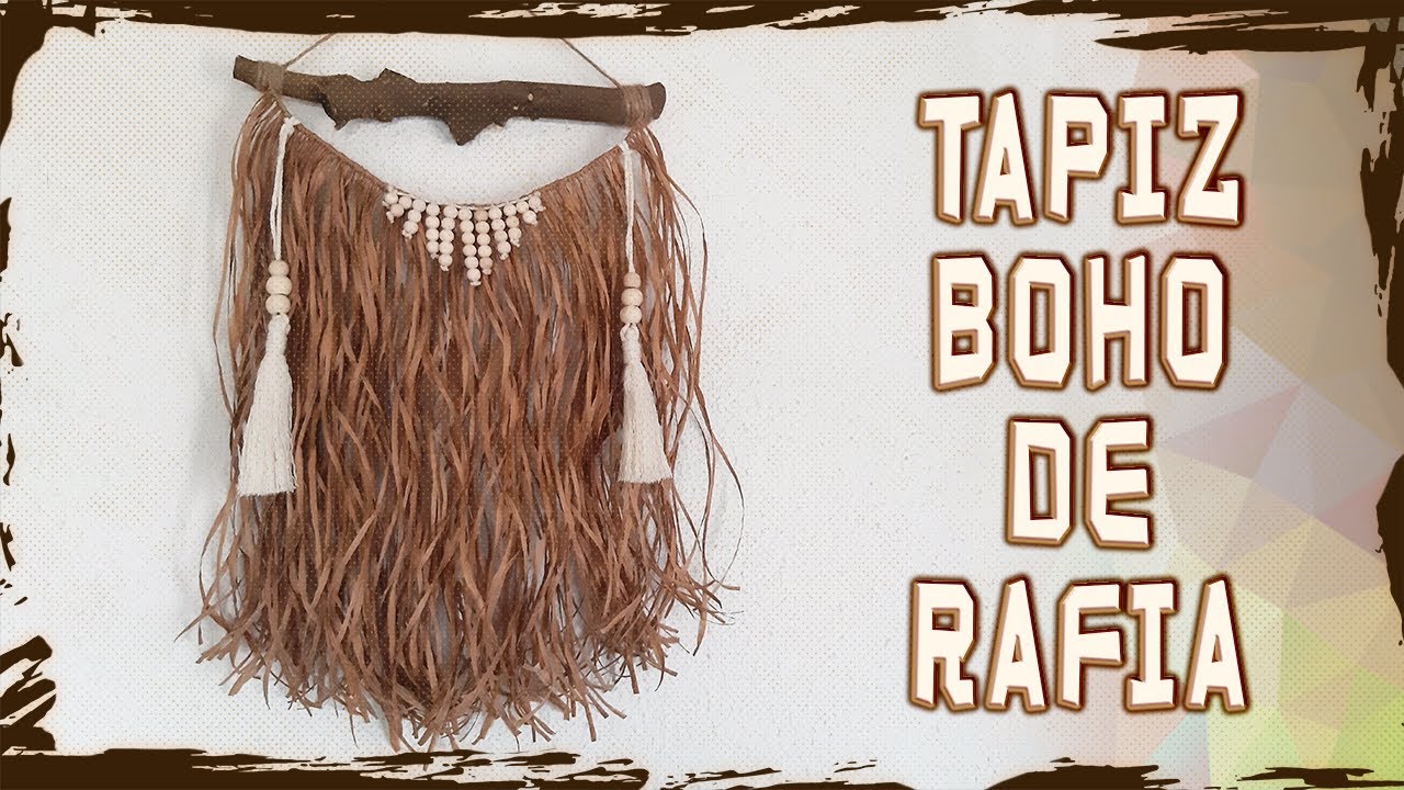 Tapiz BOHO de Rafia