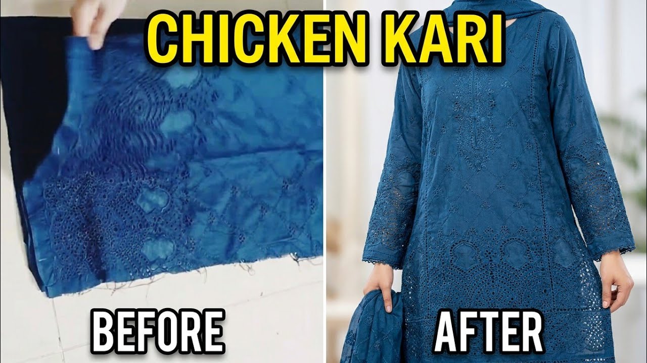 Chicken kari dress cutting and stitching || chicken kari suit_pakistani kurti @urva_lifestyle
