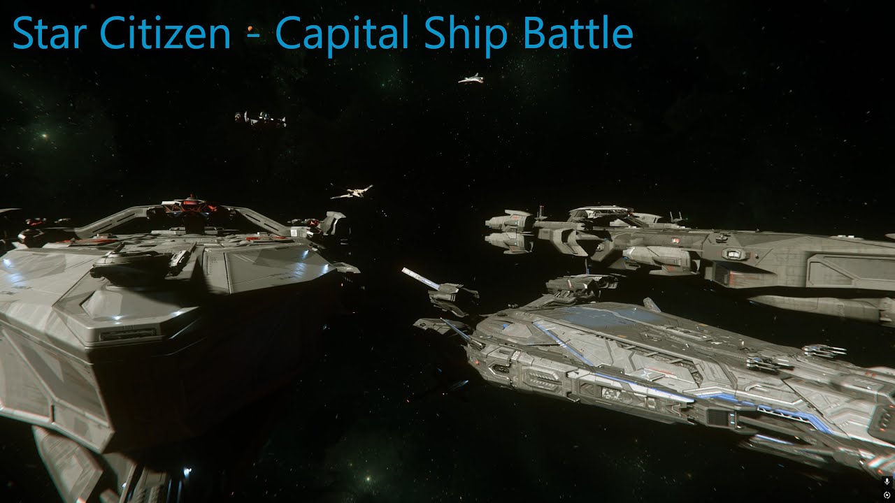 Capital Fleet Battle at Aberdeen ft. Odyssey Interstellar - Star Citizen