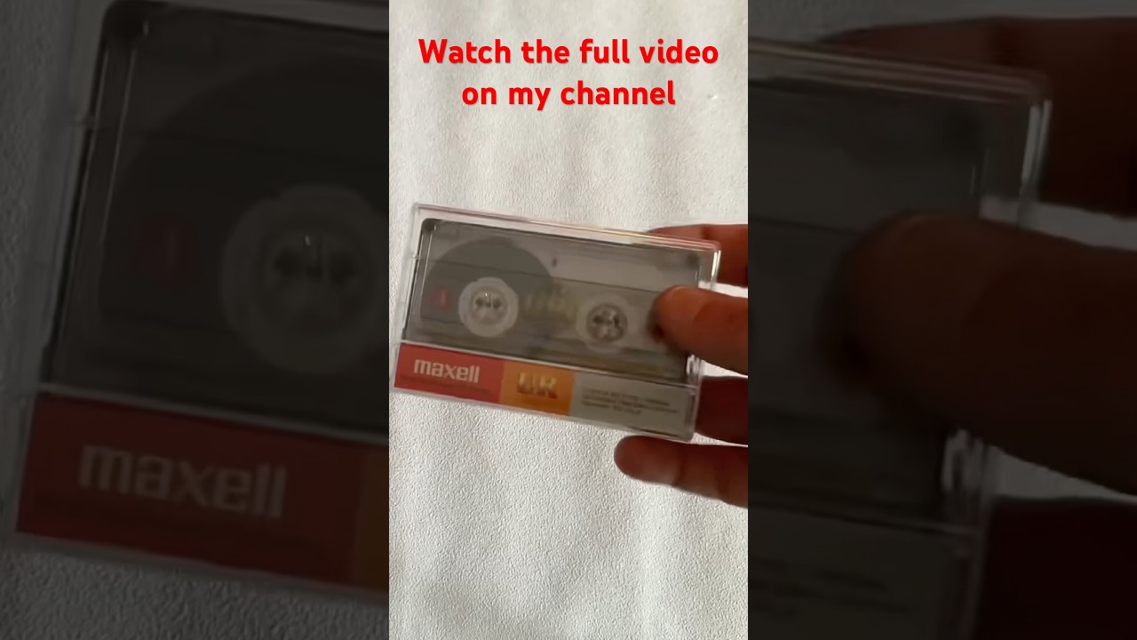 Opened a new audio cassette in a barbaric way. #cassette #vintageaudio #retro #maxell