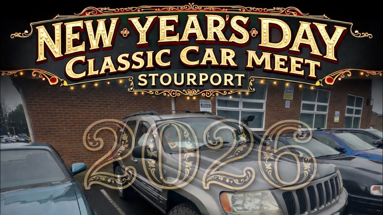 New Year’s Day Classic Car Meet at The Severn’s Club, Stourport on Severn