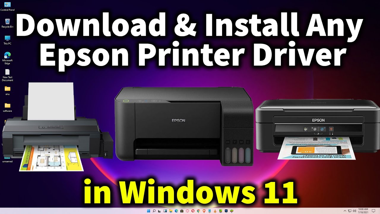 How to Download & Install Any Epson Printer Driver in Windows 11