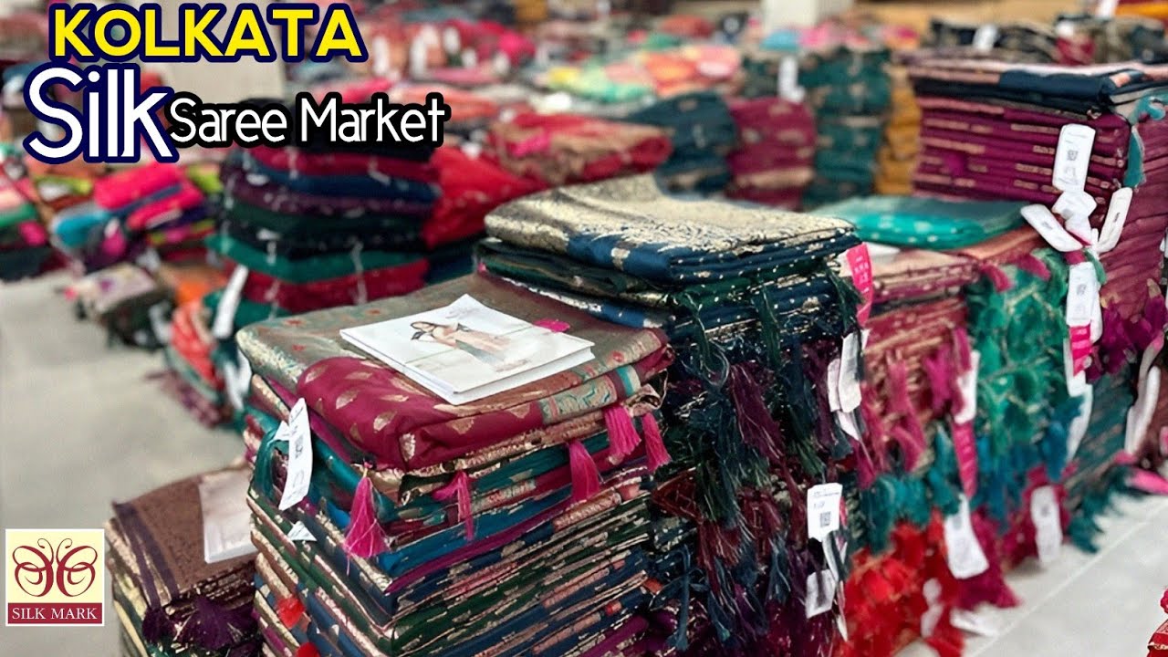 Silk Saree Wholesale Market In Kolkata | Maa Annapurna Saree Ghar  Kolkata Saree Market Wholesale