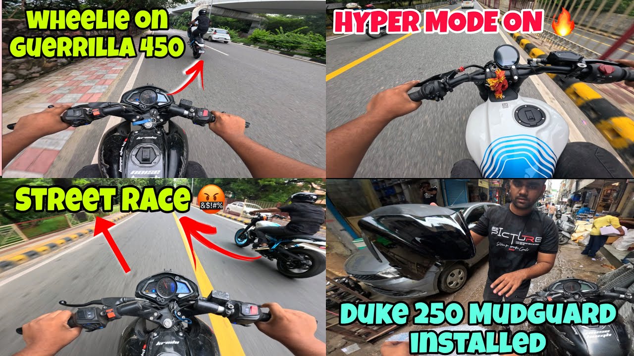NS200 vs Guerrilla 450 🤯 Aggressive Street Ride”