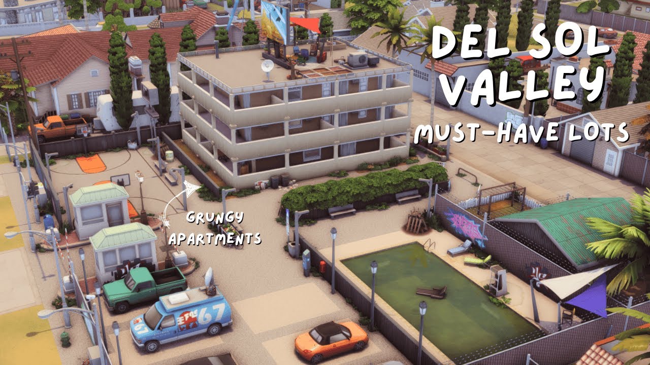 must-have lots for del sol valley | sims 4 no cc lot recommendations