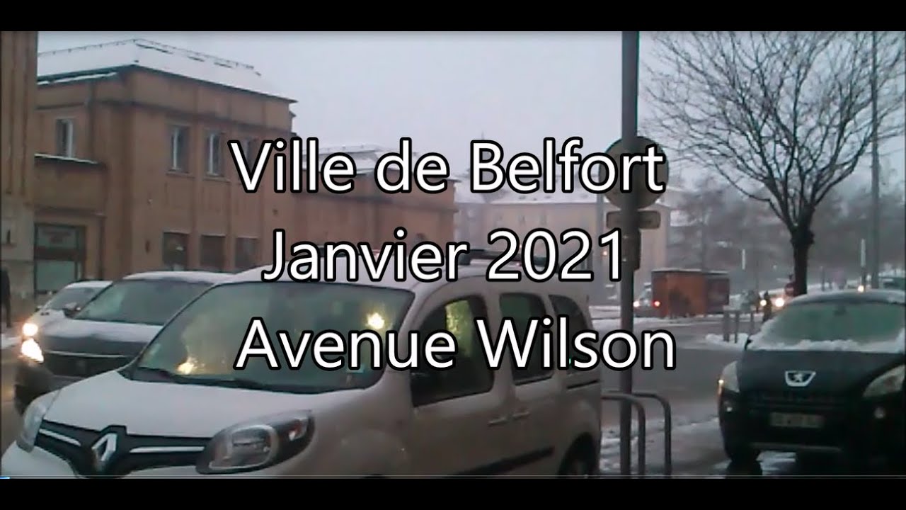 Avenue Wilson. Il neige à Belfort.  @territoire.de.belfort.90