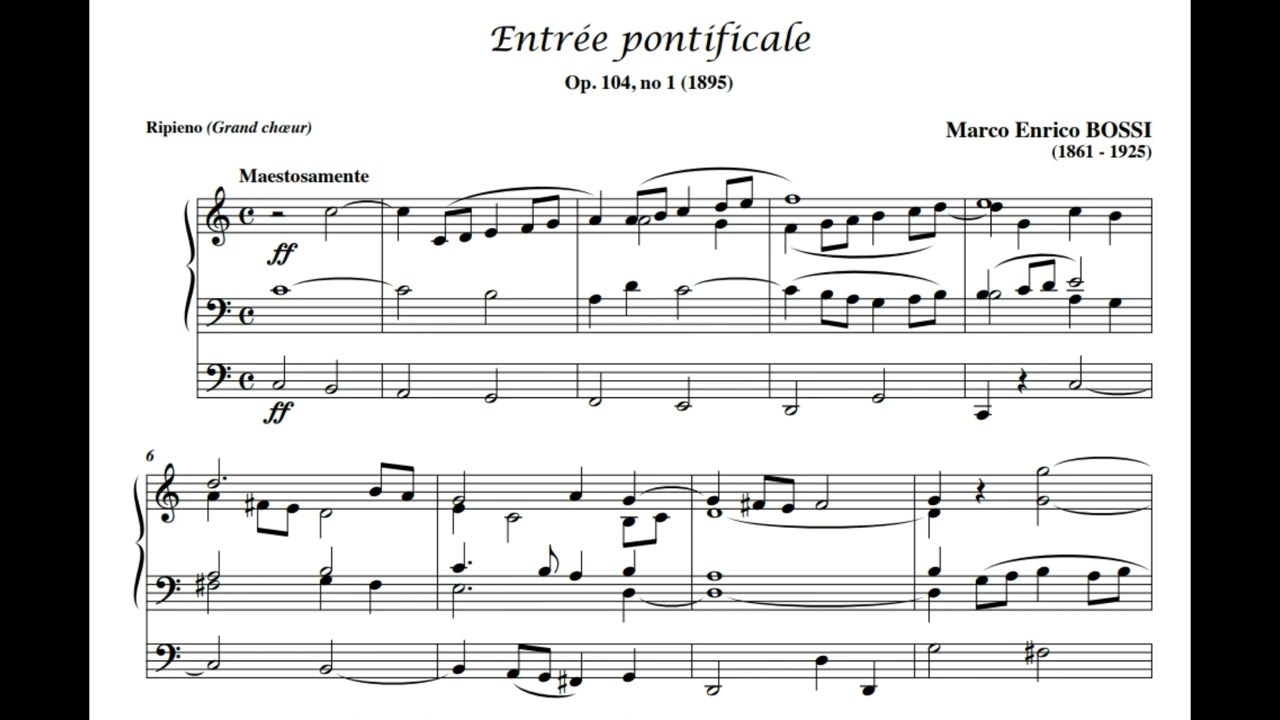 Marco-Enrico BOSSI - Entrée Pontificale op.104/1 - Dudelange (Hauptwerk)