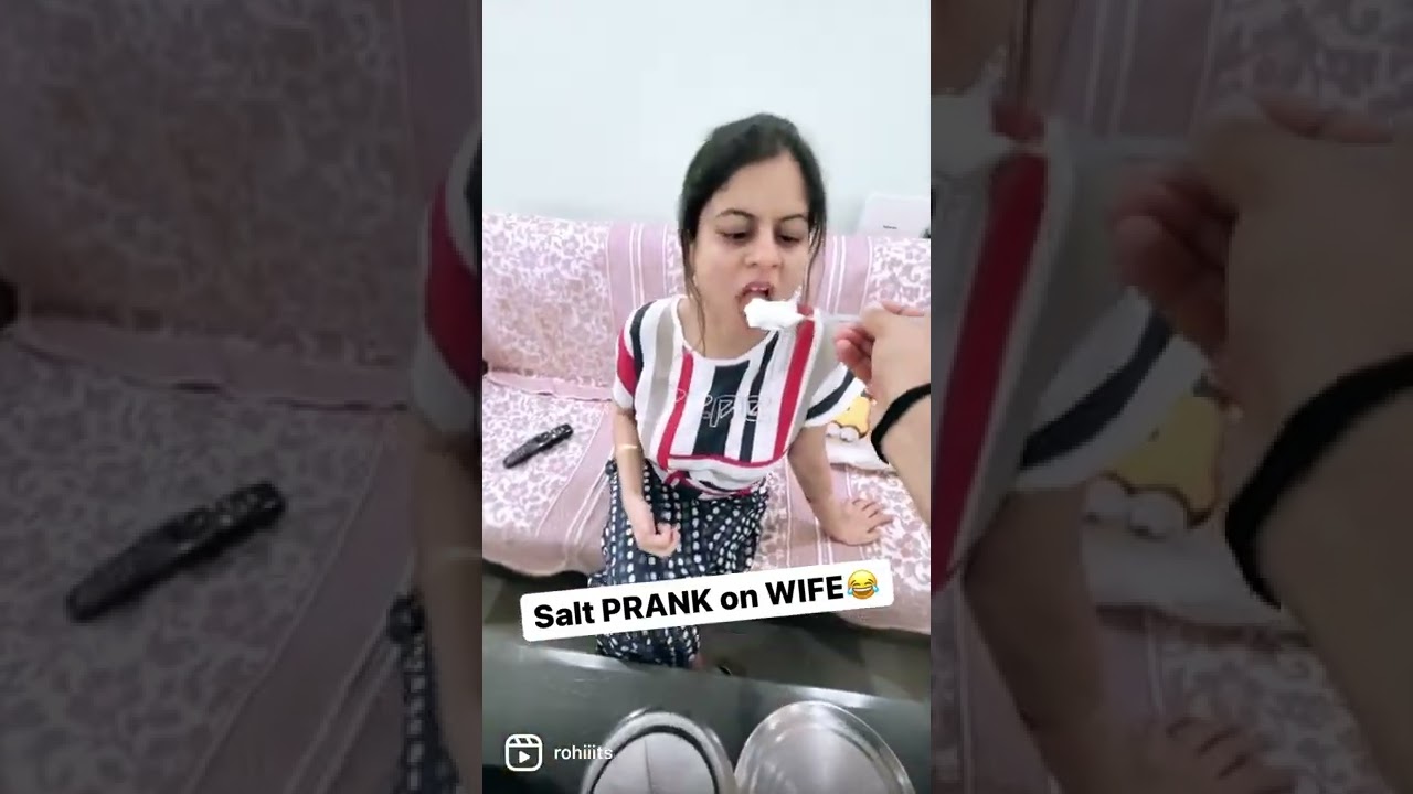 SALT Prank on WIFE 😂 