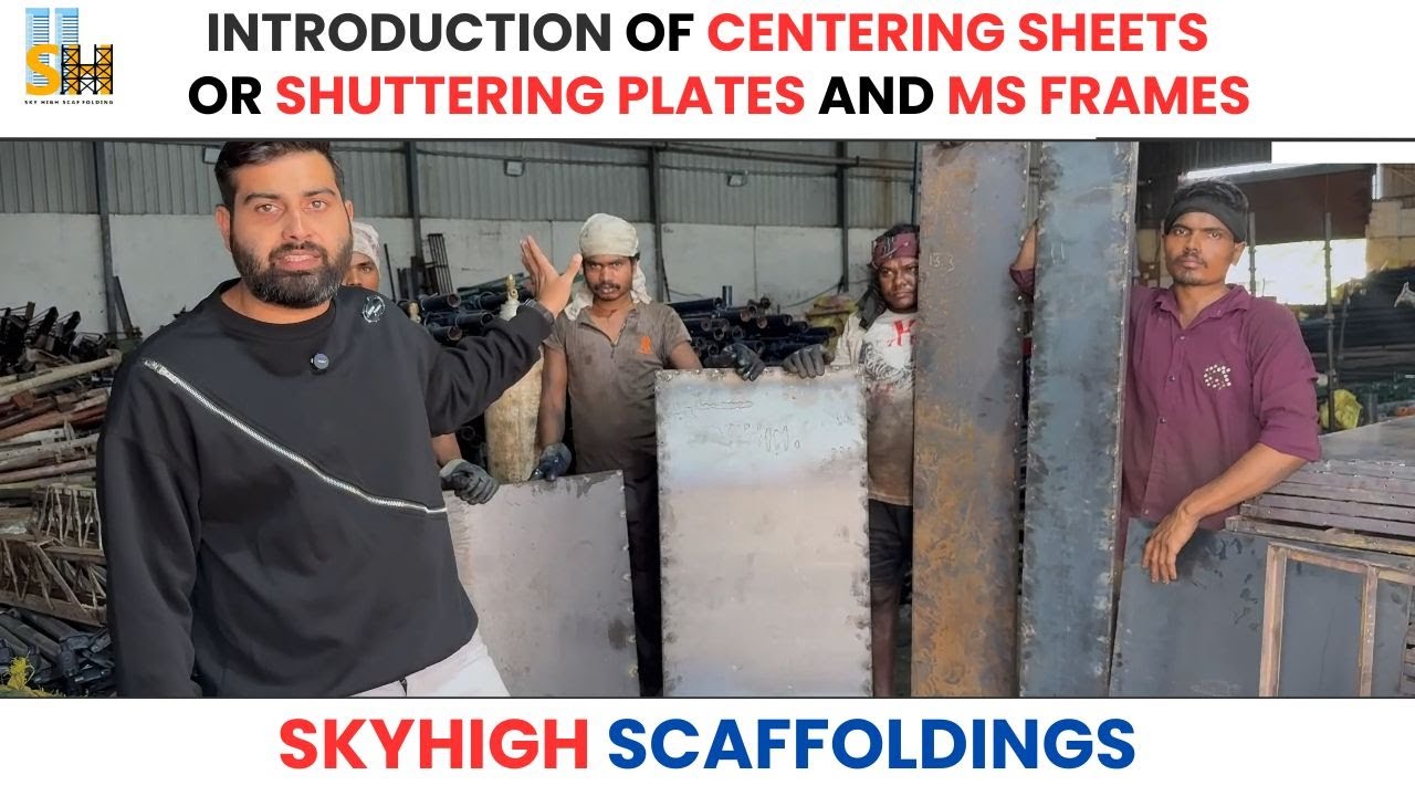 Shuttering Plates for Slab + MS Frames for Drain Walls