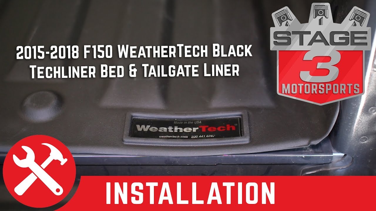 2015-2018 F150 WeatherTech Black TechLiner Bed and Tailgate Liner Install