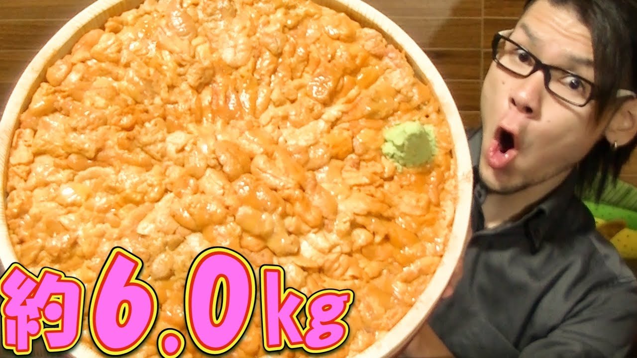 【大食い】豪華絢爛‼ウニ丼 総重量約6.0㎏～ウニだけで2.0㎏も使って～