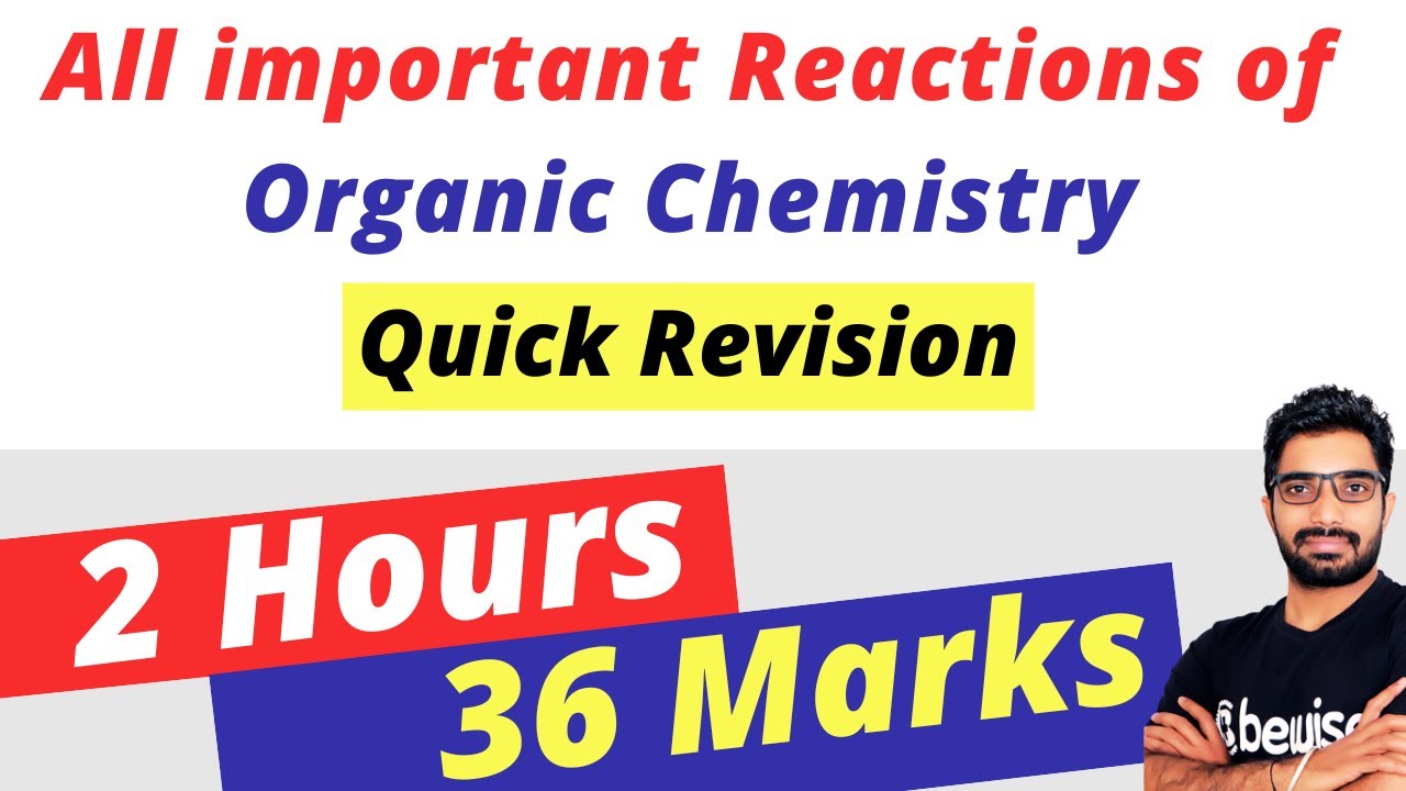 Organic Chemistry Quick Revision for NEET 2023 | 20 important Name Reactions of Organic Chemistry