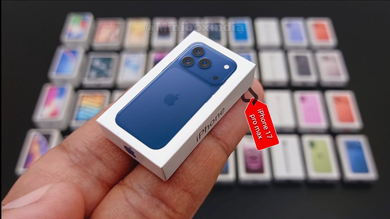 Распаковка iPhone 17 Pro Max синего цвета в мини-боксе | minibox | EP - 50