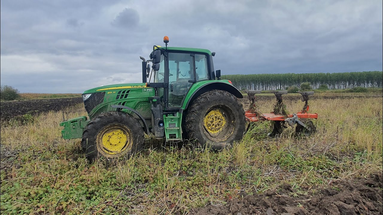 Am primit și eu plug ,dau un test să văd cum merge +JohnDeere 6120m +kuhn vari master