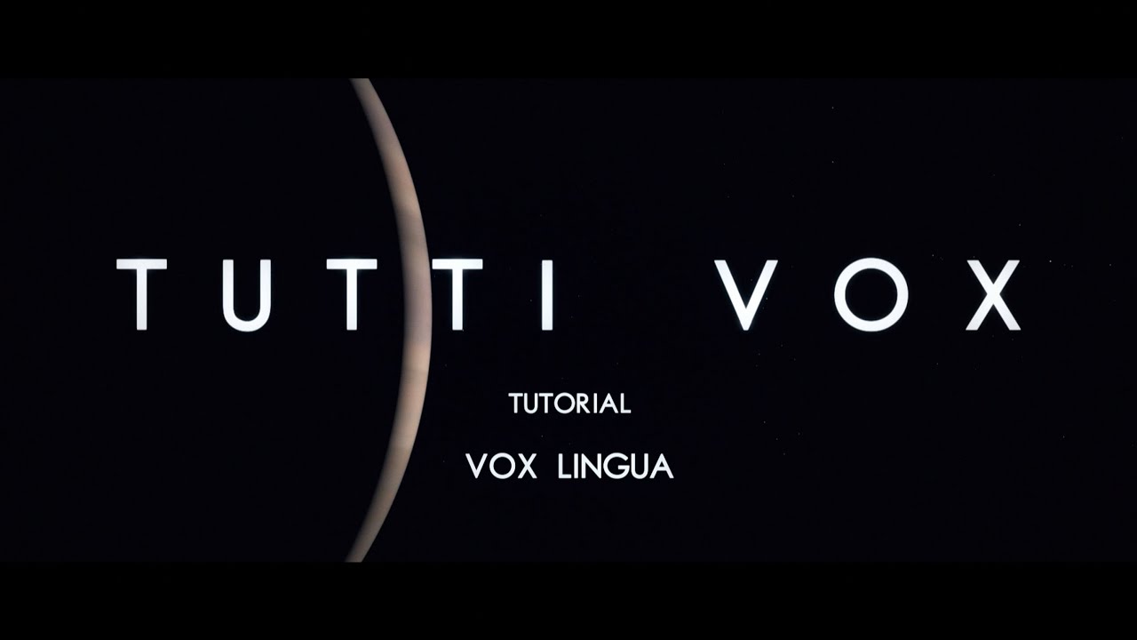 Учебное пособие Tutti Vox: язык Tutti Vox