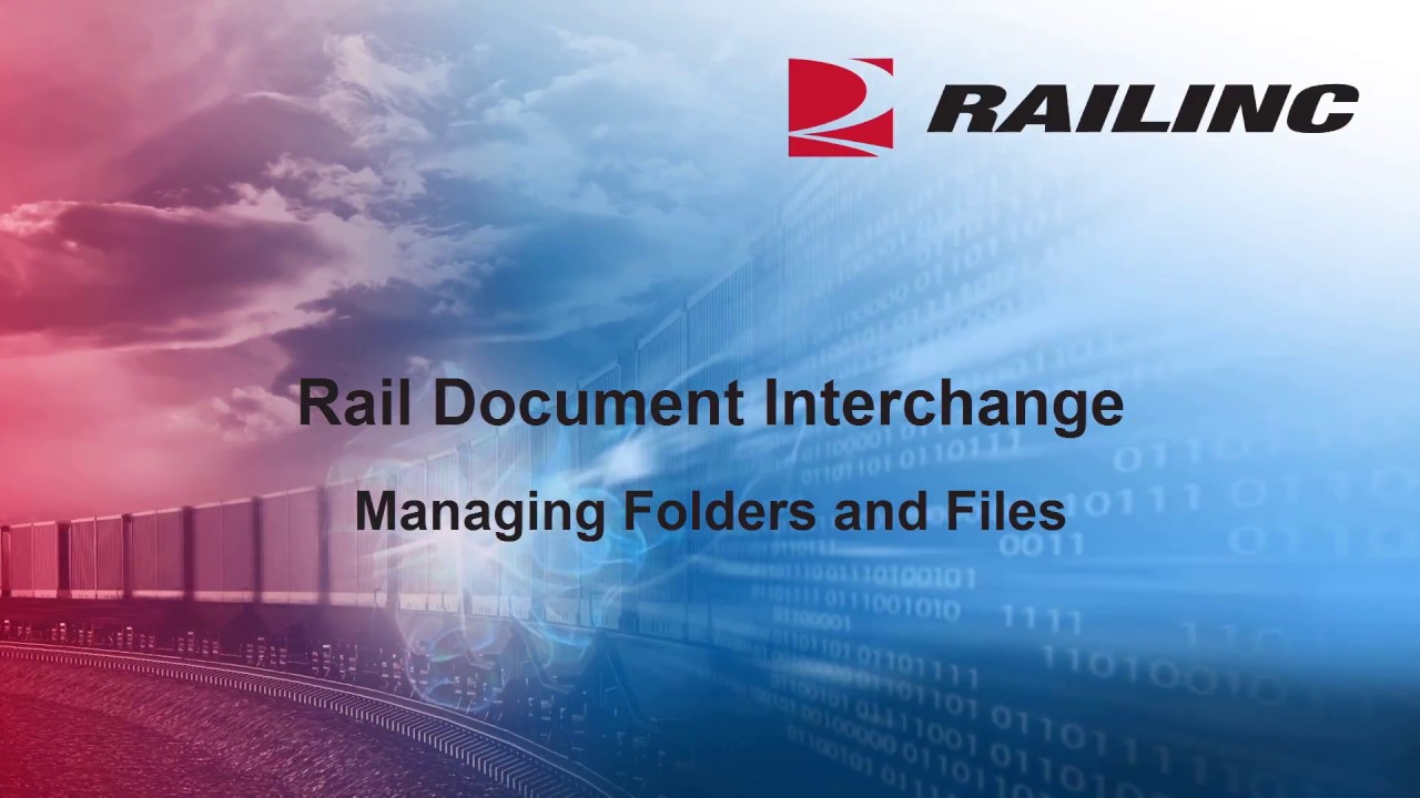 Rail Document Interchange (RDI):  Managing Folders and Files