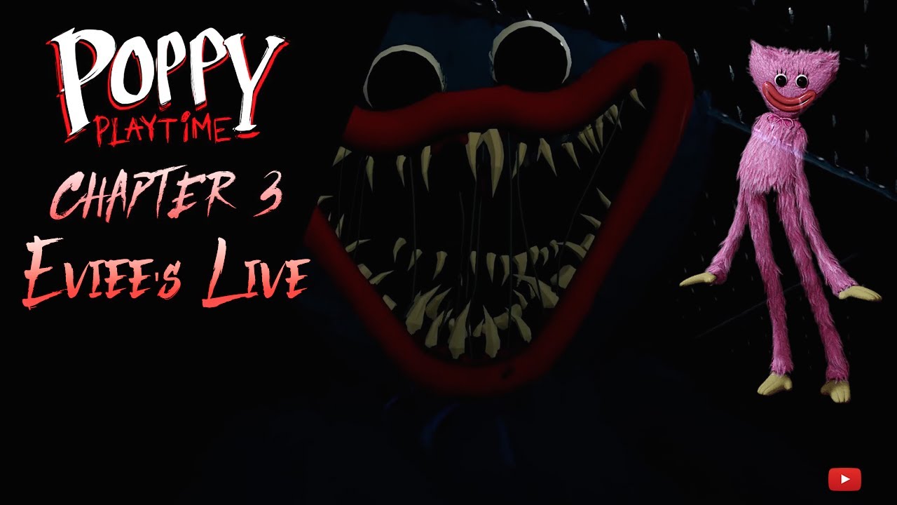 Poppy Playtime Chapter 3 👁️ Playcare Nightmares, Red Smoke & CatNap Hunts | Eviee’s Live