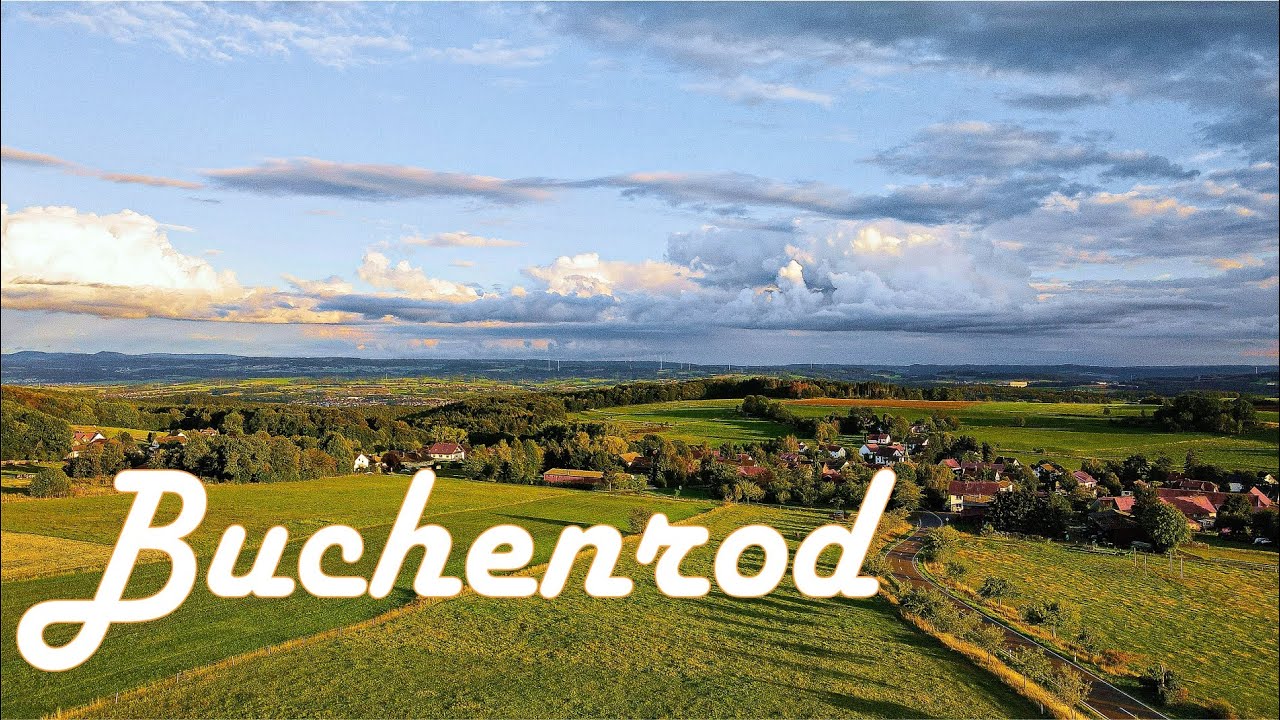 Buchenrod - Imagefilm  Landkreis Fulda mit Blick auf Hauswurz, Landrücken, Monte Kali und Vogelsberg