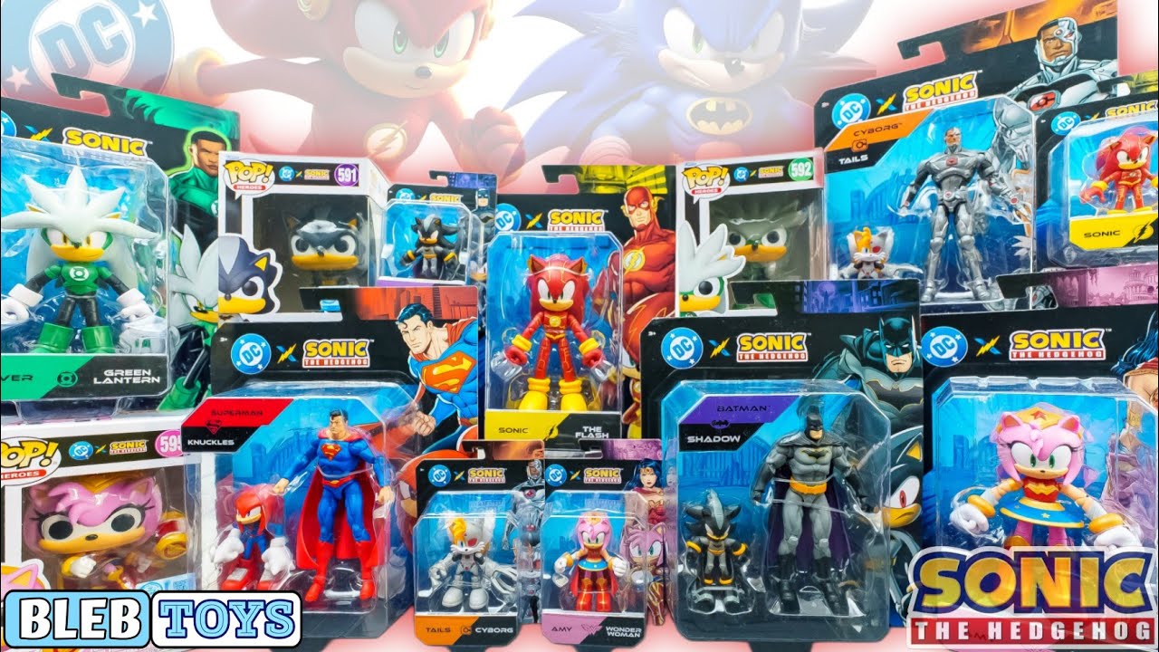 Sonic the Hedgehog x DC  toy collection unboxing | Sonic Flash | Shadow Batman | Toy Review