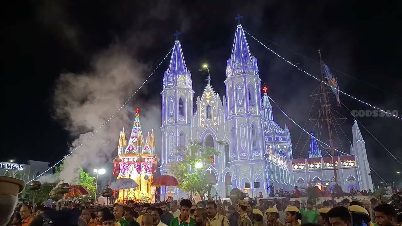 | புனித ஆரோக்கிய அன்னை பேராலயம் | பெரிய தேர்பவனி | வேளாங்கண்ணி | நாகப்பட்டினம் |