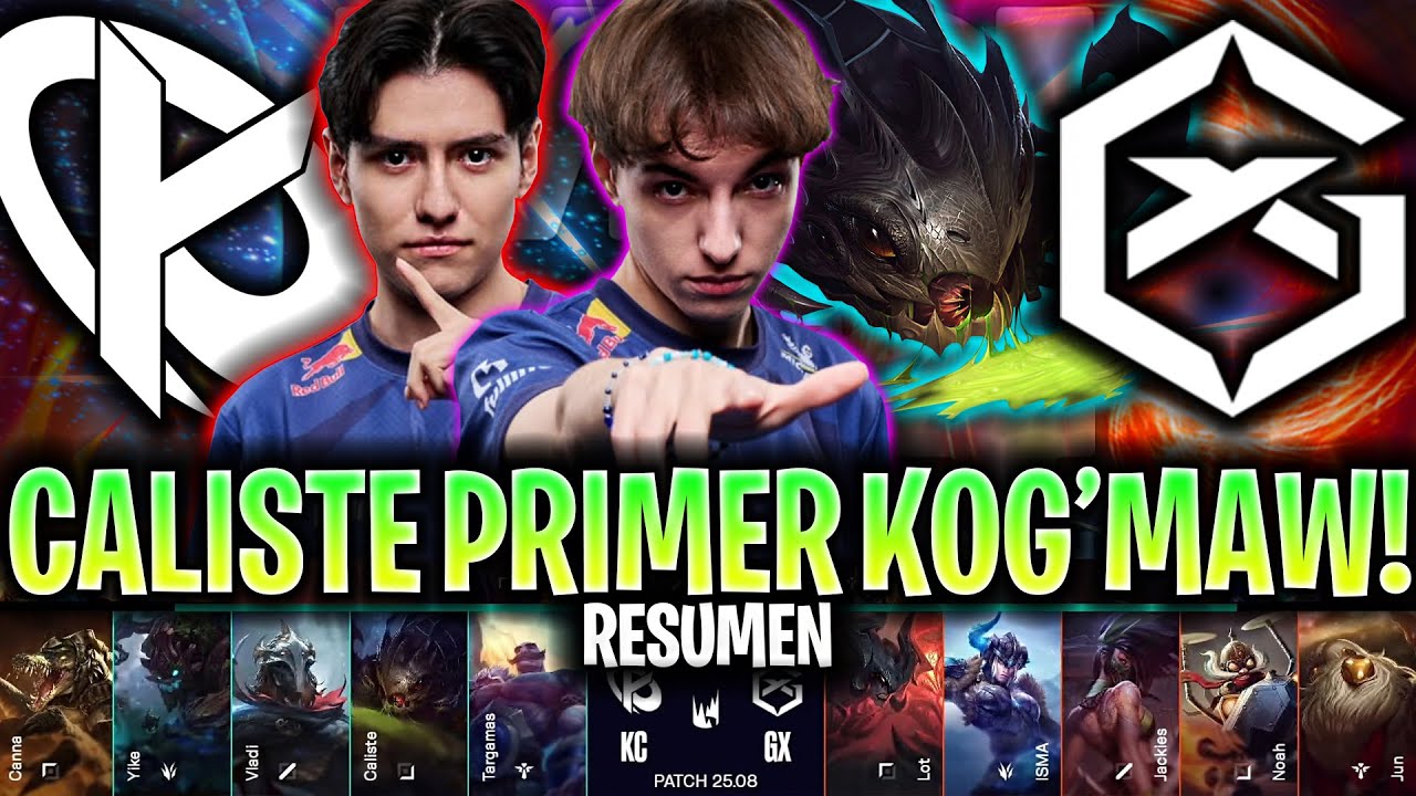 SORPRESA CONTRA EL CAMPEÓN?😱CALISTE JUEGA KOG'MAW!🔥 - KC vs GX RESUMEN LEC 2025 ESPAÑOL KNEKRO