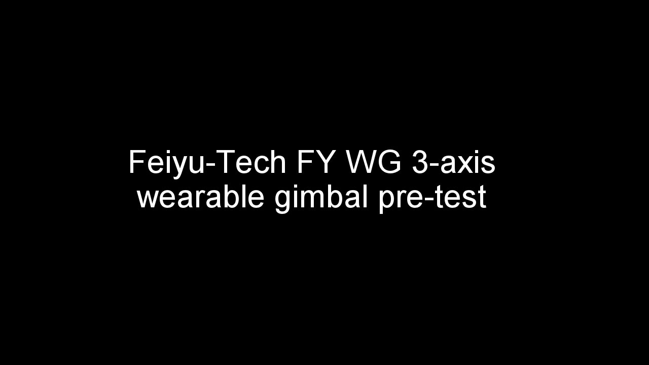 Feiyu-Tech FY-WG 3-axis wearable gimbal 1st test / review: Mountain bike