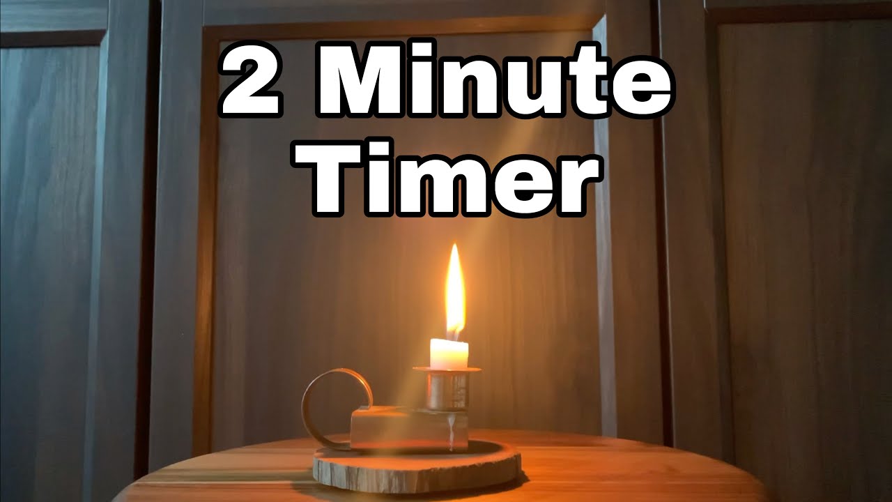 2 Minute Timer | Candle Melting Timelapse | Relaxation & Mindfulness for Classroom and Meditation