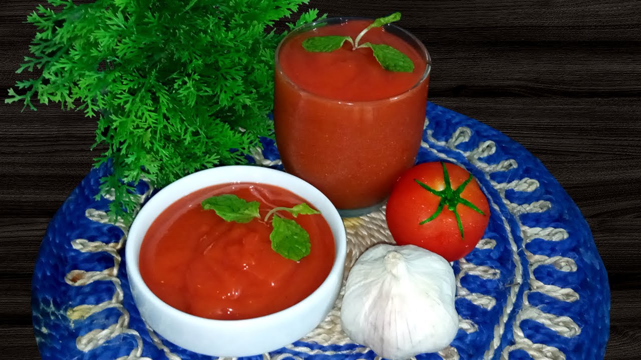 খুব সহজে ঘরে তৈরি করুন টমেটো গারলিক সস | Tomato Garlic Sauce | Tomato Garlic Sauce Recipe